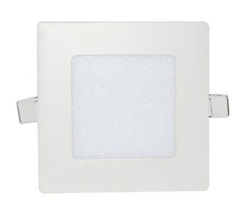 Luminária Plafon LED Quadrado Embutir 6w Branco Frio 6500k