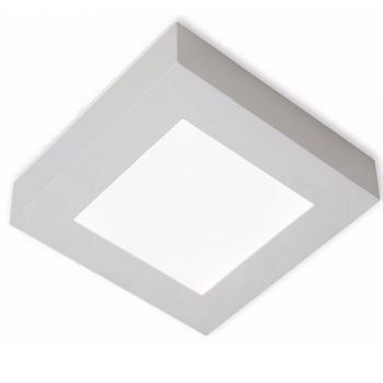 Luminária Plafon LED Quadrado Sobrepor 12w Branco Frio 6500k