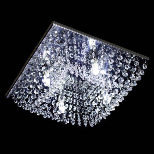Lustre Cristal Plafon Quadrado 30x30x10cm - Jp-kyoto-30