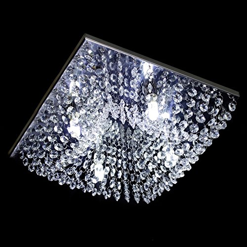 Lustre Cristal Plafon Quadrado 30x30x10cm - Jp/kyoto/30