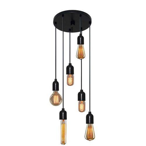 Lustre Pendente Luminaria Retro Md-4162/6 Suporte para Lampada / não Inclusa