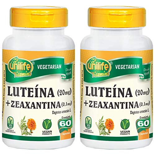 Luteína e Zeanxantina - 2 Unidades de 60 Cápsulas - Unilife