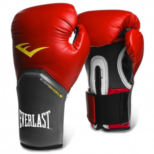 Luva Boxe Everlast Pro Style Elite Training 12 Oz Vermelha com Cinza