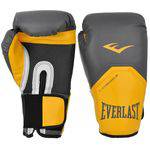 Luva Boxe Everlast Pro Style Elite Training 14 Oz Amarelo com Cinza