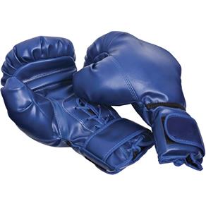 Luva de Boxe com Cadarço - (Par) Polimet - 10oz-Azul