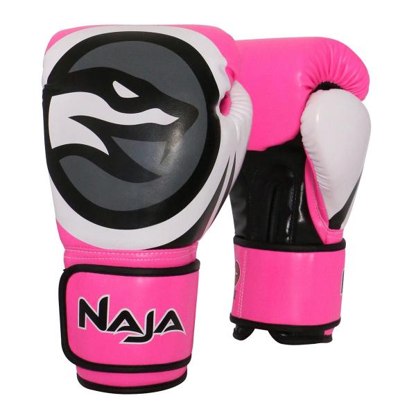 Luva de Boxe e Muay Thai Naja Colors Flúor Rosa