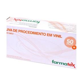 Luva de Procedimento em Vinil (sem Talco) *M - FARMATEX