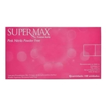 Luva de Procedimento Nitrílica Colorida Pink - Supermax