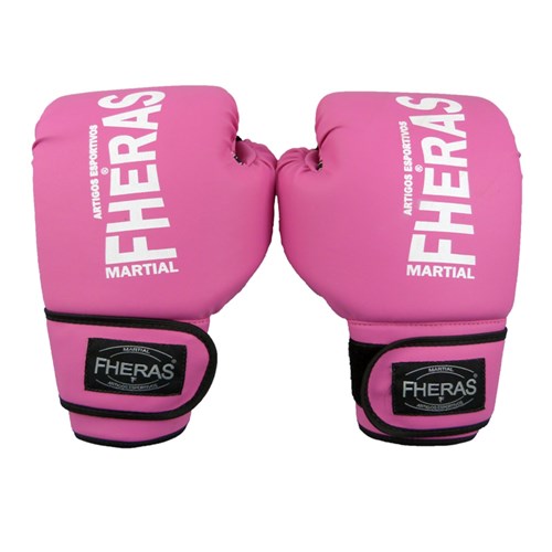 Luva Fheras Boxe/Muay Thai -08 Oz Rosa