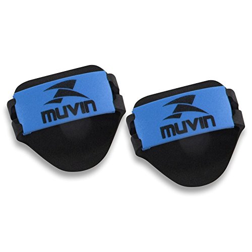 Luva Musculação em EVA - Muvin - 1 Unidade - Preto/azul
