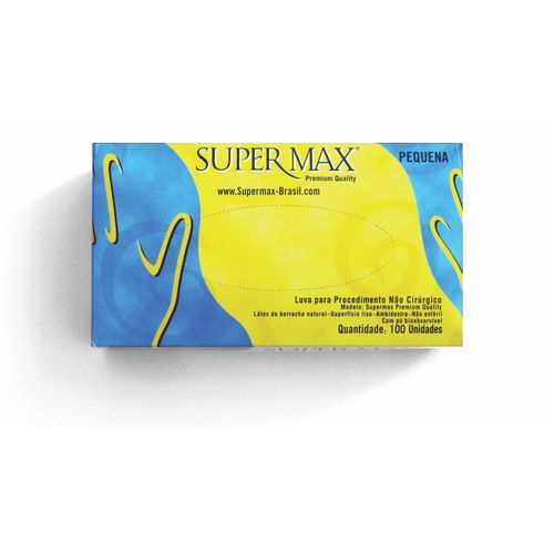 Tudo sobre 'Luvas Supermax Látex com Pó Kit 500xp+500p'