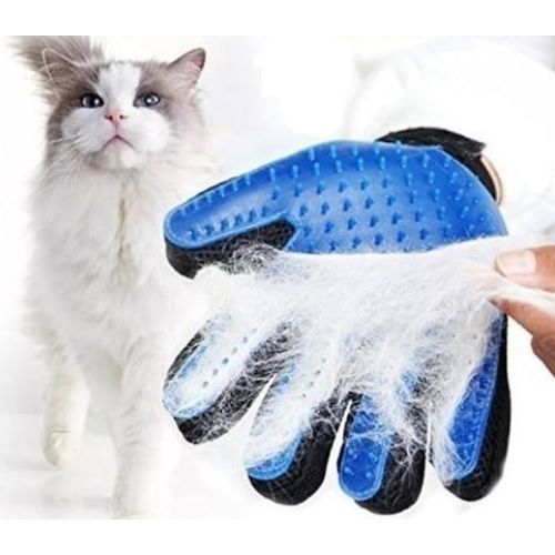 Luva True Touch Cinco Dedos Deshedding Glove-premium Version, Ótimo para Gatos e Cães Lu1