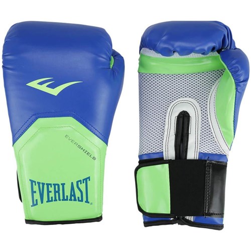 Luvas de Boxe Everlast Pró Style Elite - 14 Oz - Azul e Verde - 1200158