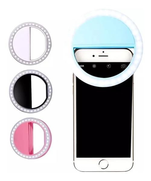 Luz de Selfie Ring Light Anel Led Flash Celular Recarregável com 4 Ajustes - Xtrad