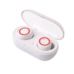 M2 TWS Mini Fone de Ouvido Sem Fio Bluetooth 5.0 Fones de Ouvido Fone de Ouvido Estéreo Baixo Microfone Embutido com Base de Carregamento de 400 mAh