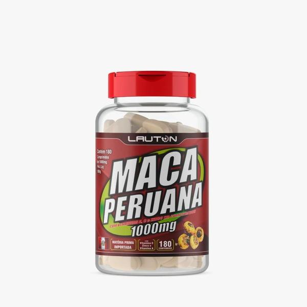 Maca Peruana 180 Comprimidos 1000mg Lauton Nutrition