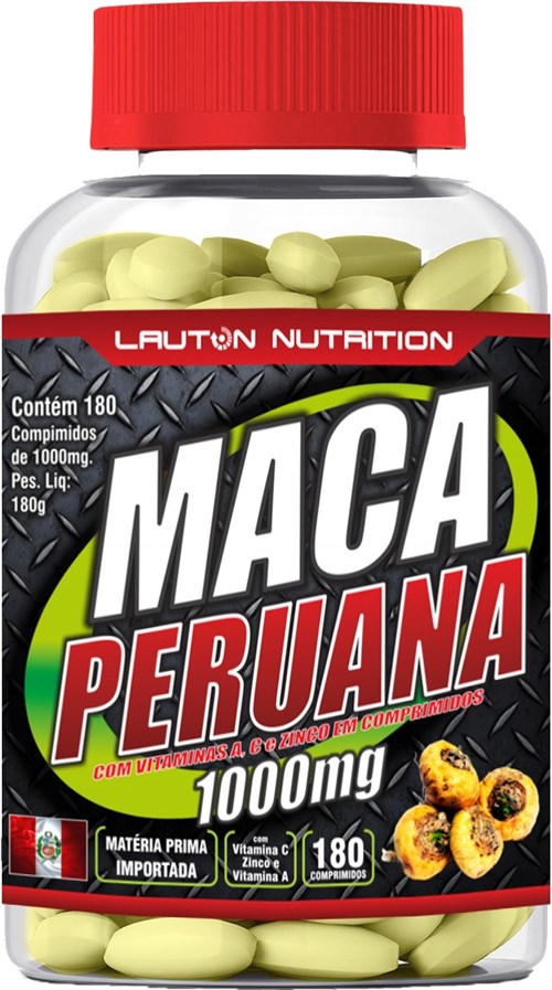 Maca Peruana 180 Comprimidos Lauton Nutrition