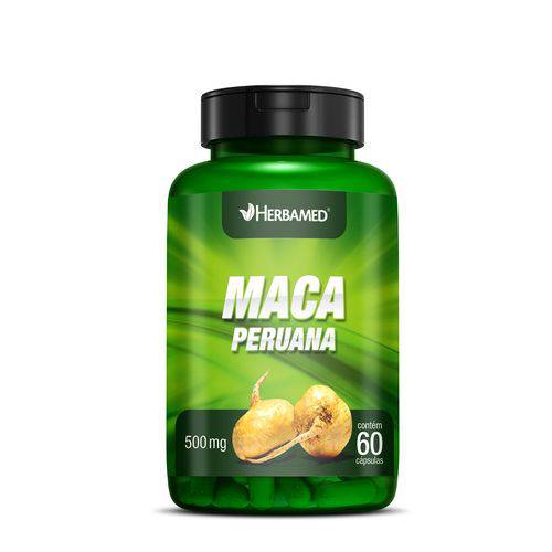 MACA PERUANA 500mg com 60 Capsulas Herbamed - Libido e Emagrecedor