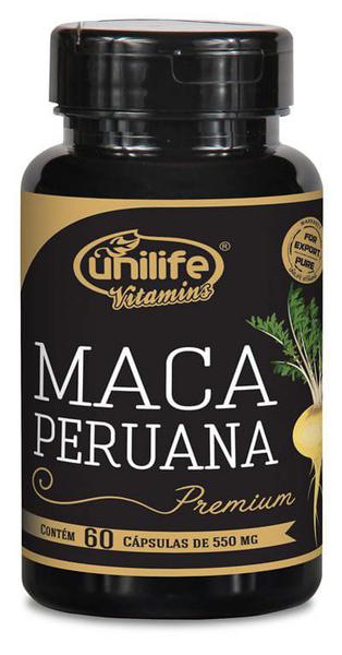 Maca Peruana Premium 100 Pura Unilife 120 Cápsulas