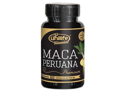 Maca Peruana Premium 550Mg Unilife 60 Capsulas