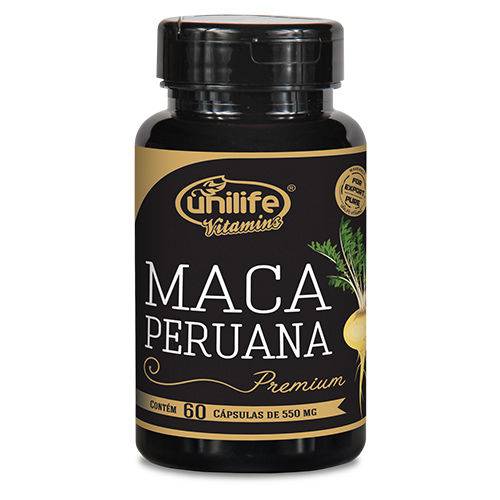 Maca Peruana Premium Pura 550 Mg - 120 Capsulas - Unilife