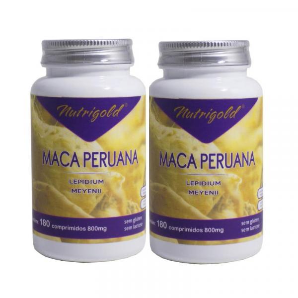 Maca Peruana Pura 2 X 180 Comprimidos de 800 Mg Máximo 4 ao Dia Preço Hoje! - Nutrigold