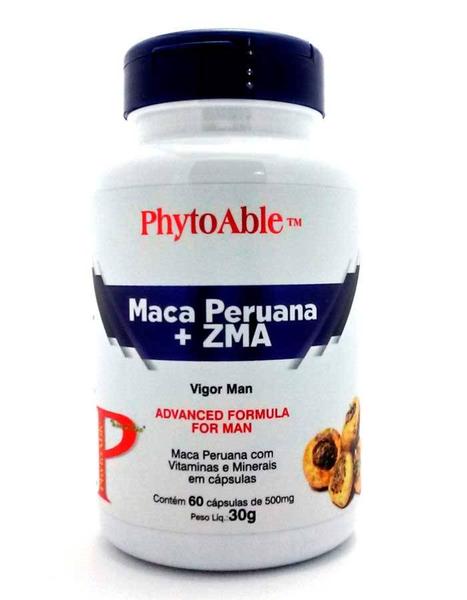 Maca Peruana + Zma (500mg) 60 Cápsulas - Phytoable