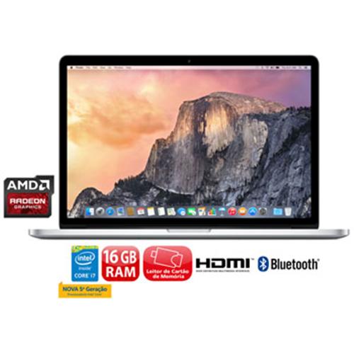 MacBook Pro MJLT2BZ/A Intel Core I7 Quad Core com Tela Retina 15.4" 16GB 512GB - Apple