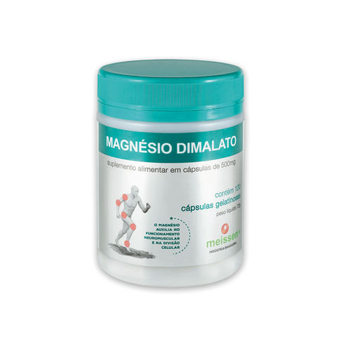 Magnésio Dimalato -120 Cápsulas de 500 Mg -Meissen