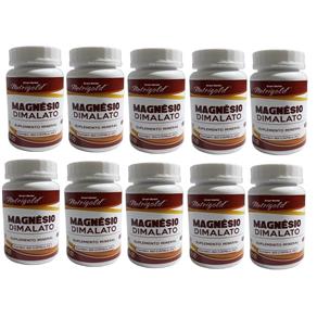 Magnesio Dimalato 10 X 60 Cápsulas Sem Gluten Sem Lactose Nutrigold - Menta - 1 Unidade
