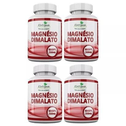 Magnésio Dimalato - 4x 60 Cápsulas - Katigua