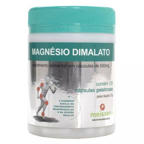 Magnesio Dimalato 500mg - 120 Caps - Meissen