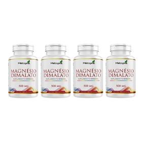 Magnésio Dimalato 500mg 4x 100 Cápsulas Puro Máximo 2/dia Melcoprol - Menta - 1 Unidade