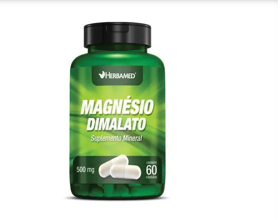 Magnésio Dimalato 500mg - 60 Cápsulas - Herbamed