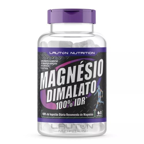 Magnésio Dimalato 60 Capsulas 100% IDR