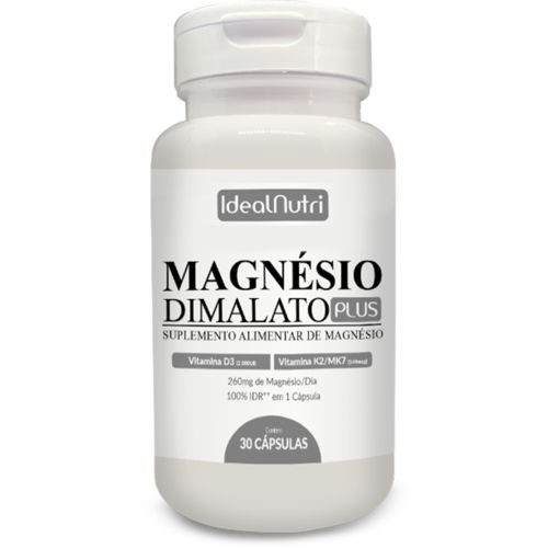 Tudo sobre 'Magnésio Dimalato Plus IdealNutri C/ Vitamina D3 e Vitamina K2'