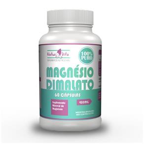 Magnésio Dimalato PURO - NatusVita. 60 Cápsulas - 60 Cápsulas