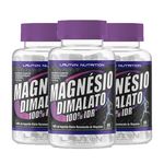 Magnésio Dimalato - 3 Un de 60 Cápsulas - Lauton