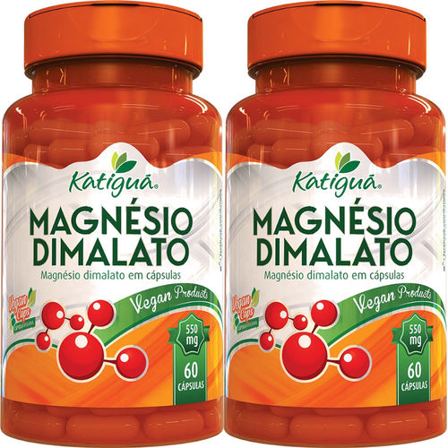 Magnésio Dimalato - 2x 60 Cápsulas - Katigua