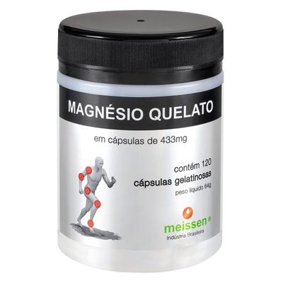 Magnésio Quelato + Absorção 120 Cápsulas Gelatinosas - Meissen