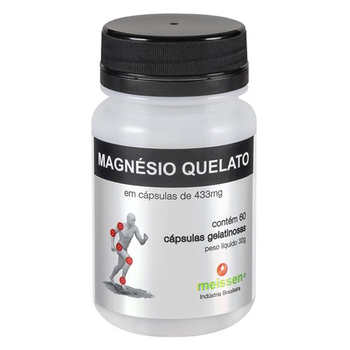 Magnésio Quelato + Absorção 60 Cápsulas Gelatinosas - Meissen Meissen