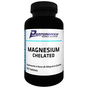 Magnésio Quelato - Performance Nutrition - 100 Tabletes