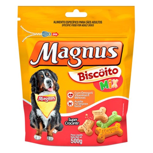 Magnus Biscoito Mix Cães Adultos – 500g