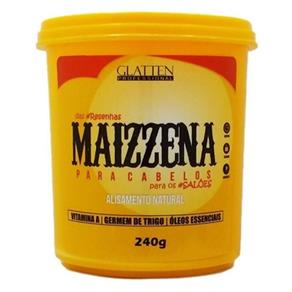 Maizzena para Cabelos Creme Alisante 240g Glatten Professional