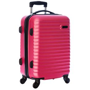 Mala de Viagem Yins Tamanho 20 YS01079RO em ABS com Giro 360º - Rosa