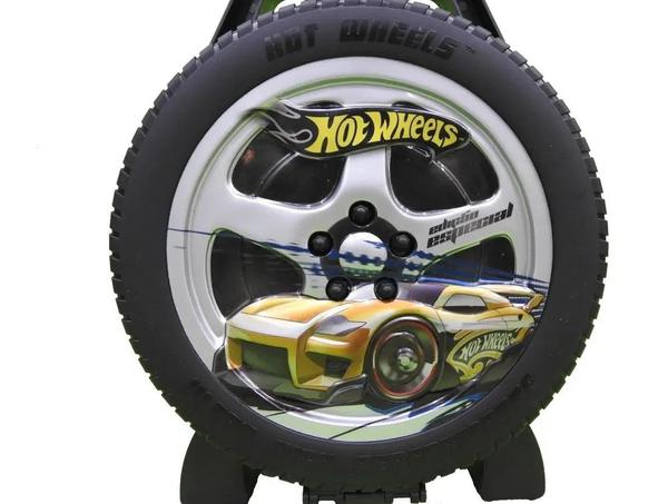 Maleta Carrinhos Hot Wheels Roda Radical P/ 36 Carros Mattel
