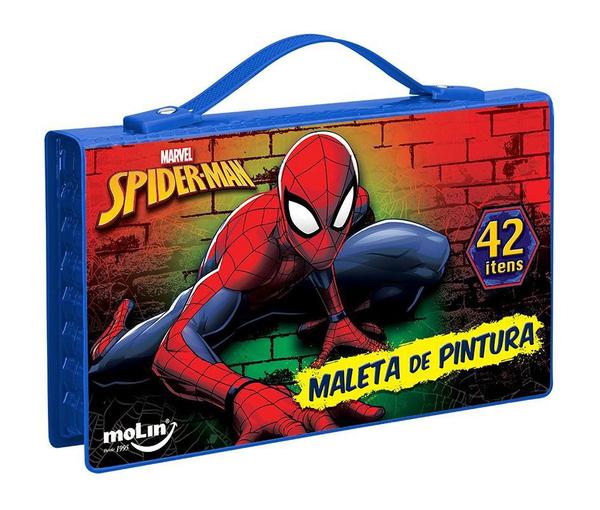 Maleta de Pintura 42 Itens Spider Man - Molin