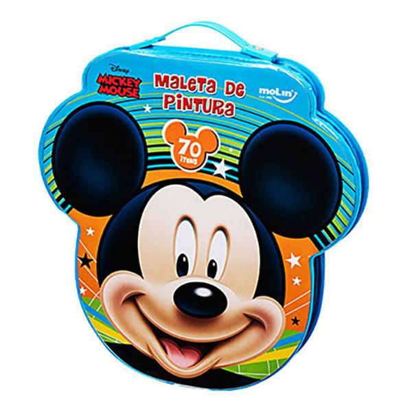 Maleta de Pintura - Mickey Mouse 70 Itens - Molin