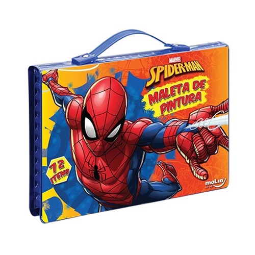 Maleta de Pintura Spider-Man 72 Peças 5280-Molin
