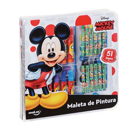 Maleta de Pintura Square Mickey - com 51 Itens - 22639 - Molin